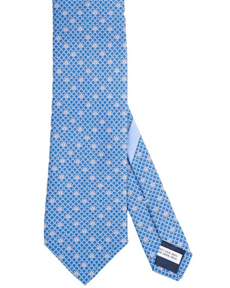 Shop SALVATORE FERRAGAMO  Cravatta: Salvatore Ferragamo cravatta in seta fantasia con piccole volpi che spuntano tra cespugli stilizzati, intervallate dall'iconico Gancini.
Composizione: 100% seta.
Fabbricato in Italia.. 350897 762139-002